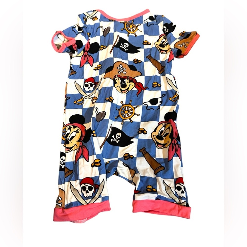 NWOT Disney baby Pirate Adventure One Piece - Blue and Pink Bamboo zippy - Picture 2 of 3